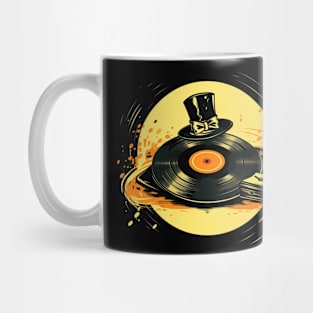 Top Hat And a Vinyl Record Classic Music Mug